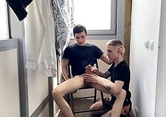 Young cumslut, gay cunilingus, teen cum eating