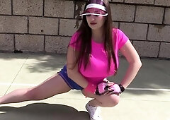 Amateur striptease and Solo masturbation