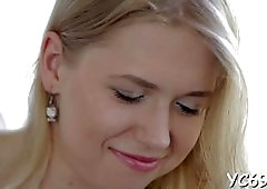 Smooth teens cunt gets nicely licked and pounded hardcore