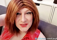 Dom shemale Lucy three-some anal destruction of a angel and a dude