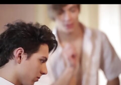 Dark Haired Beauty's Twinkish Jockstrap Passion