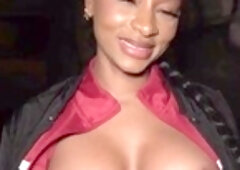 French-ebony, hard-core, black-on-white