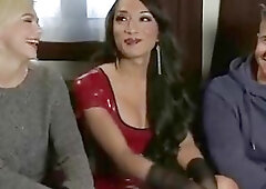 Sexy TS Jessica Fox Fucks Husband and Wife