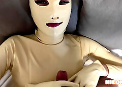 Lina Paige - Doll Vika Fucks In Latex, Bdsm