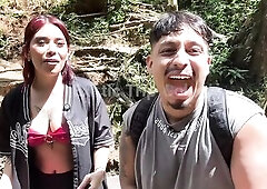 Daring pair gets lost in the woods and ends up screwing in a hidden paradise!