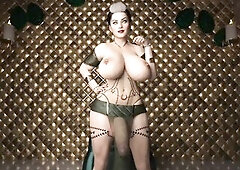 The Tower of Tethys - An Enchantress with Large Glamorous Tits & Melons and Bumpy Homosexual Booty