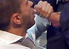 Hands Free - bareback gay sex in store - oral and anal