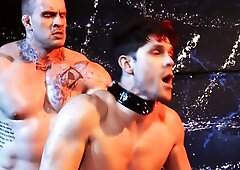 Gets Buttfucked By Muscular - David Strong And Devin Franco