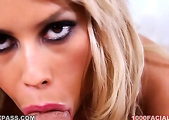 Busty blonde hottie Bridgette B gives amazing POV blowjob