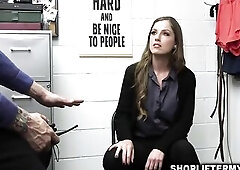 Brunette Hair mother I'd like to fuck Tricia Oaks submits to a disrobe search by security officer Billy Boston and discovered lipstick inside her