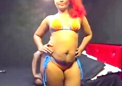 Lumenus Orange & Blue Bikini Try On With Spouse Nilmini Sheron & Dushantha Don