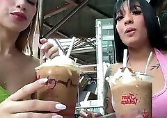 HOT SEXY LATINAS HAVE SEX IN A MALL BATHROOM!!! - MAY HERNANDEZ