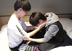 asian bum chum condom-free intercourse