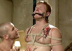 Intense domination with deep throat and punishment for young dudes