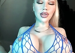 Beautiful blonde nanny and big boobed blonde MILF get pumped