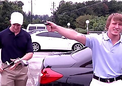 Drill My Hole: Plowing hard beside muscle blond haired