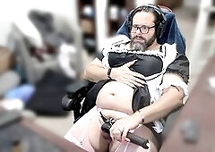 Amateur sissy, lock, sissy lingerie