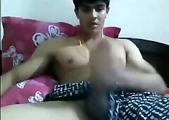 Hung Uncut Indian Guy Wanking on Cam