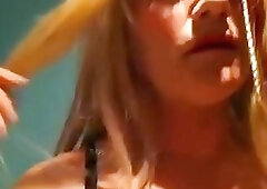 playing with my cock & eating my cum