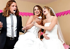 Dillion Harper and Kimmy Granger are getting fucked in the doggy style