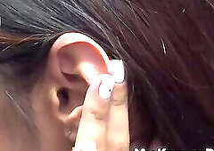 Debaucherous Mia Khalifa strokes sweet pussy solo