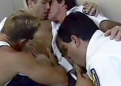 Hairy FiremGets Cock Sucked on Bed