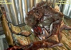 Ciri and Triss fucked hard by monster Ghouls