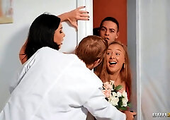 Cold Feet Hot Sex Episode 2: Doctor Danny D helps Busty Brunette Bride Kiki Daniels