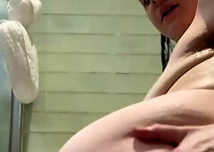 Unshaved Bathroom Vagina Play