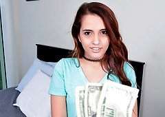 Awesome small-tit brunette Brooke Haze screwed by a huge penis