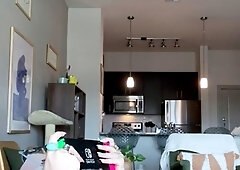 Amateur blondie solo anal masturbation