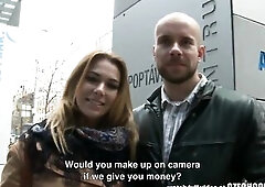 Pair with a camera approaches other Czech couples and suggests 'em cash for sex! Right on a street! An sinless chat ends up with wild banging in 