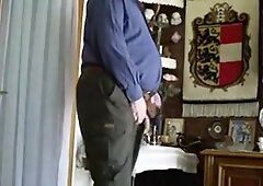 Grandpa undressing