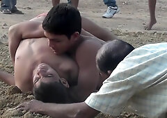 Fighting On The Beach