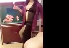 Asian Ladyboy dominatrix with a dubmissive faggot fiste