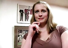 Shy amateur cutie in a team fuck