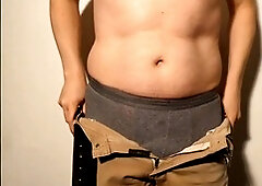 Big uncut cock, unclothing, big penis