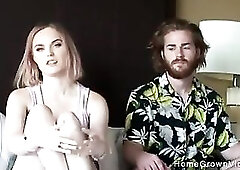 Super cute blond amateur and her boyfriend couldn't await to make their very 1st homemade porno! This babe has her pussy licked and fingered in a