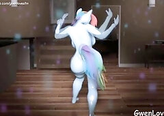 Rainbow Dash Stripped Dance "MLP Nextgen Test 1" (SFM Animation).(HD)