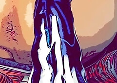 Ruined asshole, sex toy, wrecked ass