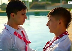 Masturbation, gay outdoor, gay teen (18+)