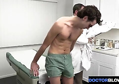 Lackadaisical Patient Gets a Forearms-On Check-up and a Moist Dicking from His Nasty Doctor