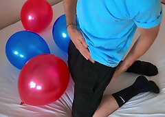 Black Socks Twunk Penetrates Balloons /// Jordan Naughtier