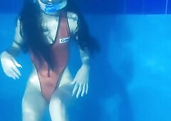 Hawt Slim hawt swimwear diving mask fetish