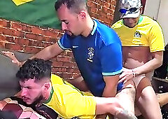 Having sex with colleagues during a broadcast of the Brazilian national team's soccer game.