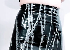 Erika Oak's Spandex Mini-Skirt and Adorable Rosy Buttplug