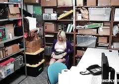 Suspected blonde hottie Jessica Jones has to ride cop's strong dick