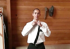 Quick solo masturbation session featuring Elder Morgan