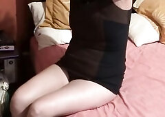 There's no one more excellent at showing off and masturbating, charming Latin babe stepmother groans with pleas