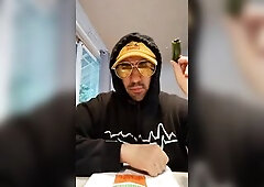 POV of Hawt Sauce CEO working from home